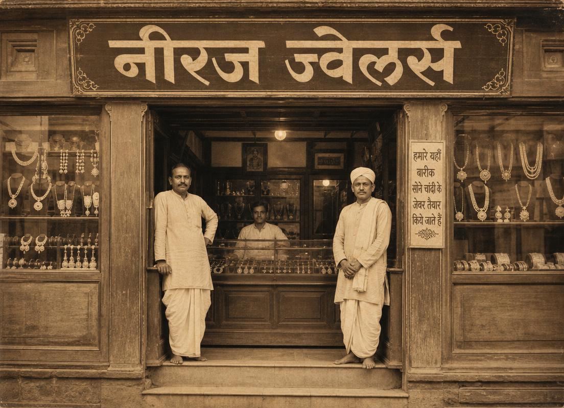 1940 की नीरज ज्वेलर्स की पुरानी दुकान